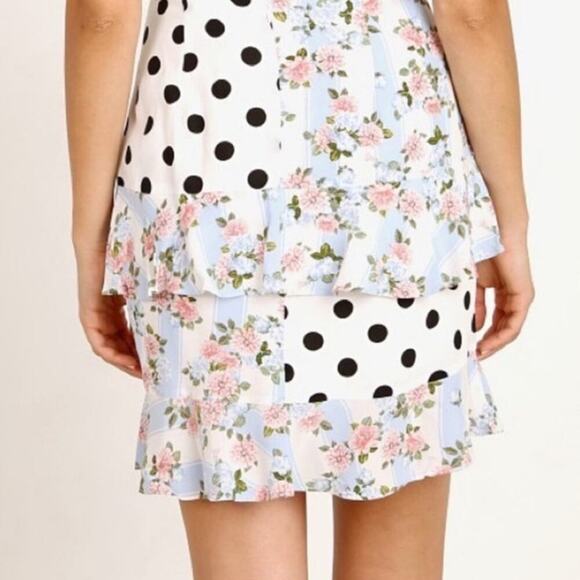 For Love & Lemons St Louis Mini Skirt Size Small - Picture 3 of 6